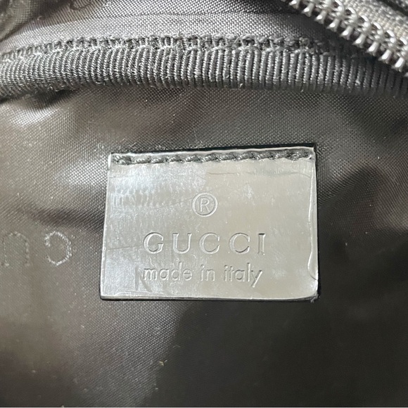 Gucci rare black nylon patent leather multi function zip pouch - Picture 7 of 9